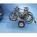 Remorque velo a 2 roues pour 4 velos ou transport de valises, colis, etc