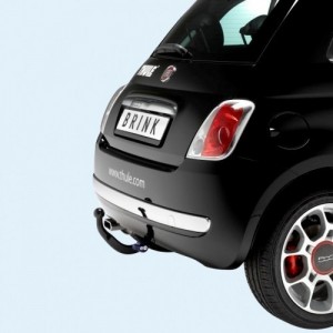 PACK ATTELAGE ET FAISCEAU FIAT 500 hayon 2007- (sauf abarth) - col de cygne - attache remorque BRINK-THULE