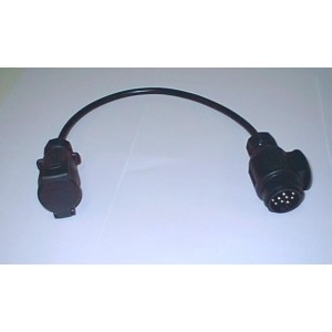 ADAPTABLE DE PRISE POUR ATTELAGE 13 BROHES VEHICULE / 7 BROCHES ATT SANS CABLE - Accessoires attelages ATNOR